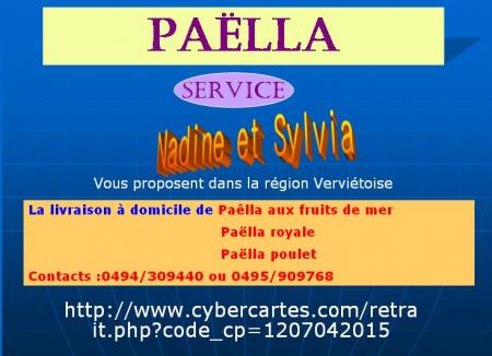 livraison &agrave; domicile de paellas